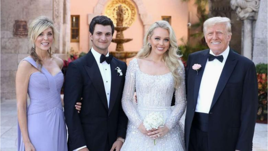 تيفاني ترامب تتزوج من ملياردير عربي وتخطف الأنظار بفستان إيلي صعب